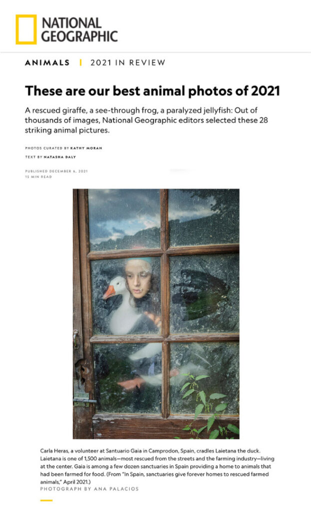 National Geographic Tearsheet - Ana Palacios Visual Journalist