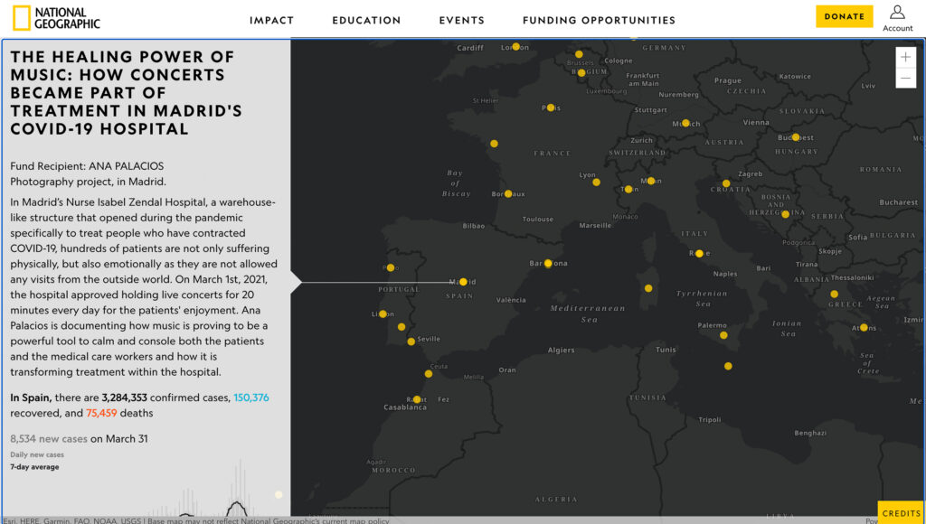 National Geographic Tearsheet - Ana Palacios Visual Journalist