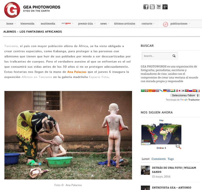 GEA photowords Tearsheet - Ana Palacios Visual Journalist