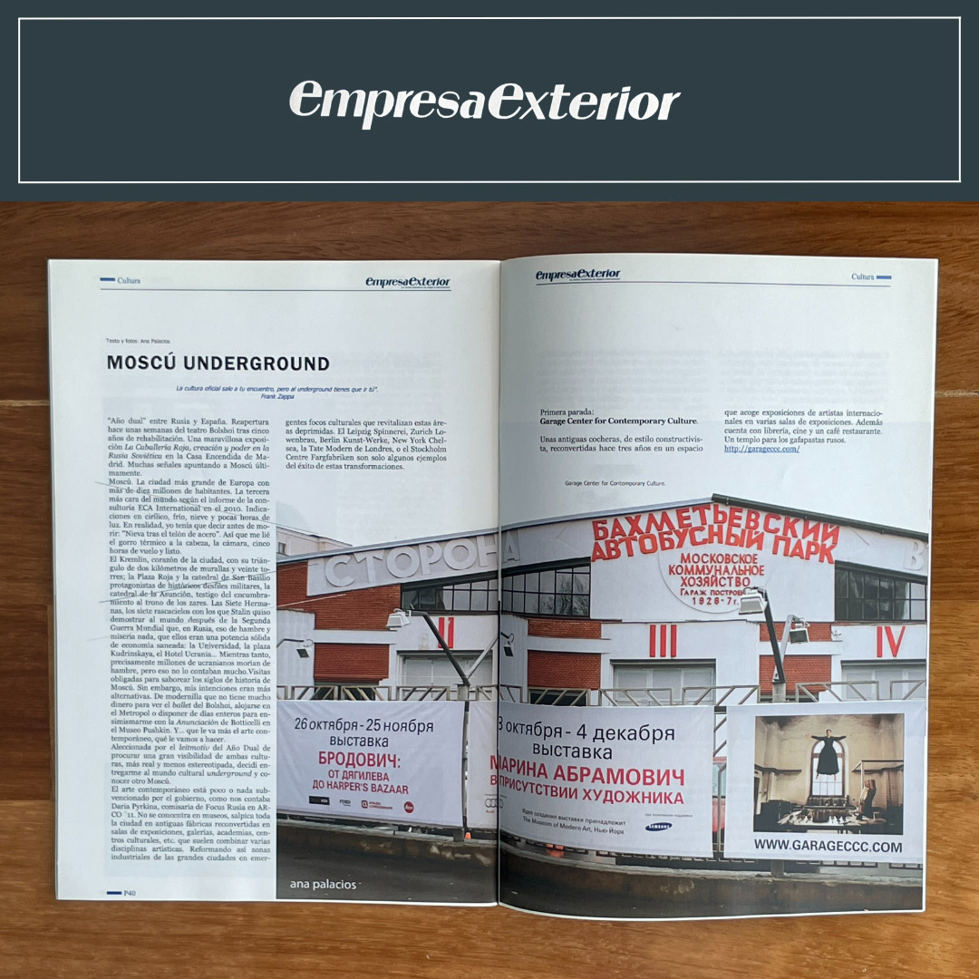 Empresa Exterior Tearsheet - Ana Palacios Visual Journalist